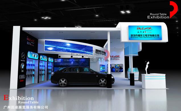 汽車配件展臺(tái)設(shè)計(jì)