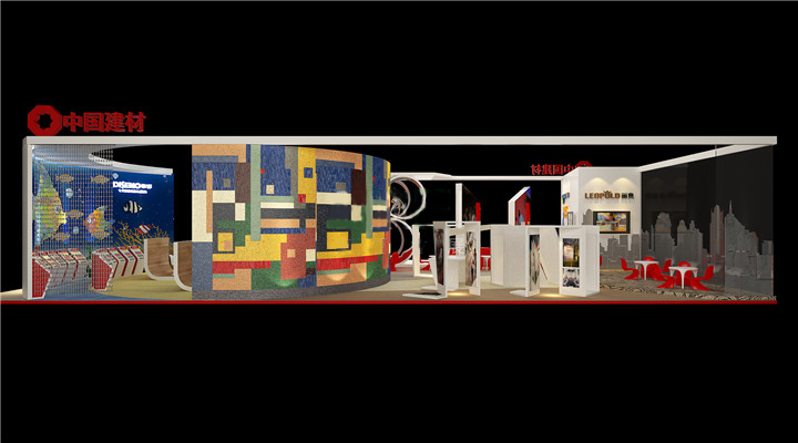 中國建材-上海建材展展臺設計