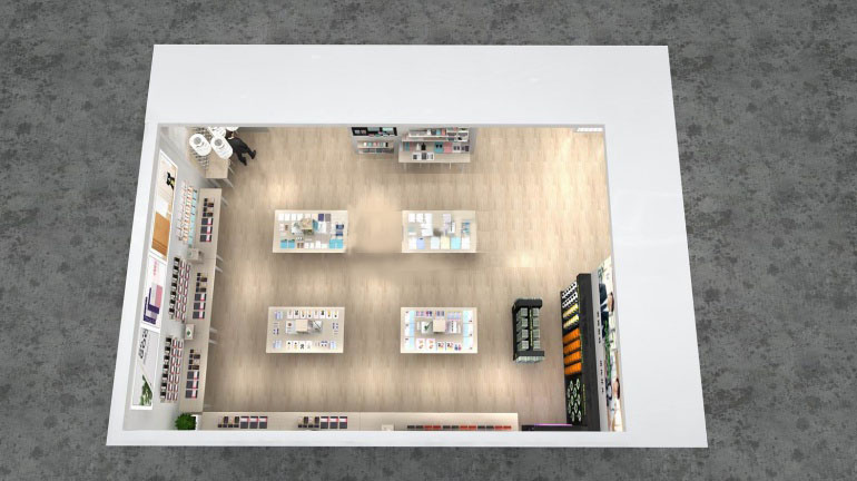 廣州辦公用品展臺設(shè)計效果圖片