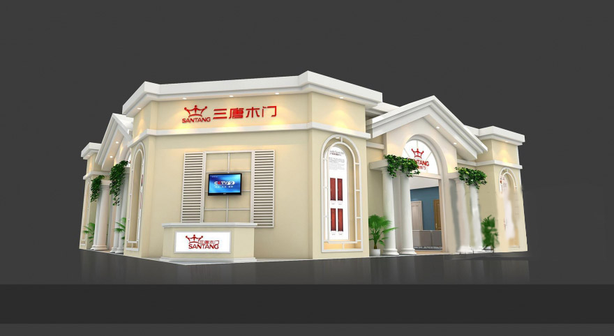 三唐木門-廣州門窗展展臺搭建|門窗展展位設(shè)計|門窗展裝修