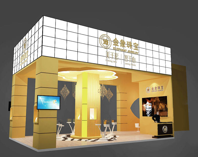 成都珠寶展臺(tái)設(shè)計(jì)圖片
