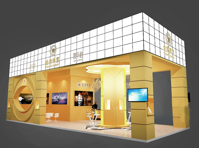 成都珠寶展臺設計-金象珠寶