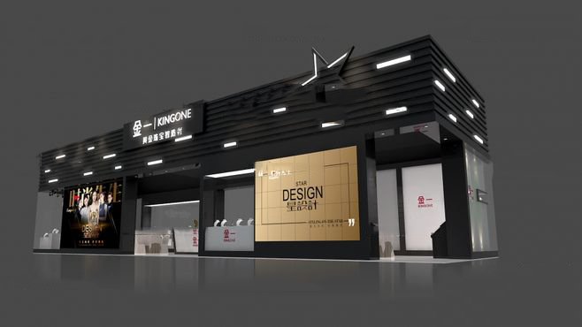 北京珠寶展臺(tái)搭建-金一
