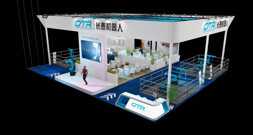深圳展會-長泰機器人-機器人攤位設(shè)計