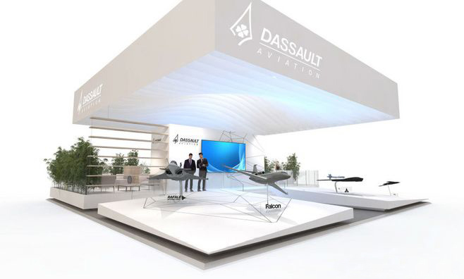 深圳展臺(tái)搭建-DASSAULT-航空展展臺(tái)搭建