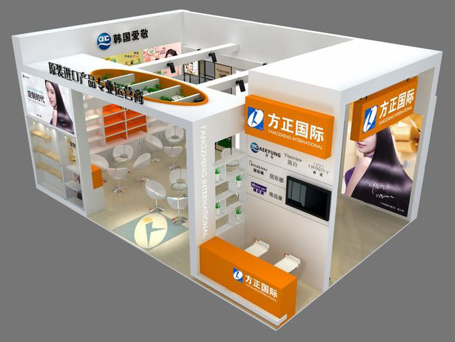 成都展會搭建-方正國際-美博會展會搭建