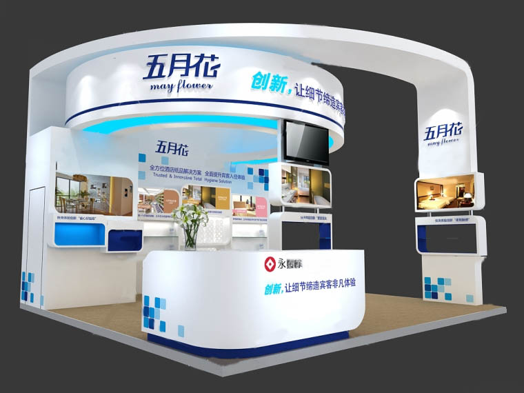 廣交會展臺搭建施工-五月花