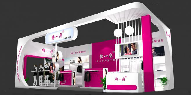 服裝展會設(shè)計-棉一彩-深圳展臺搭建