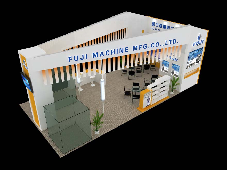 深圳特裝展臺搭建-富士機械-工業(yè)設計展會設計