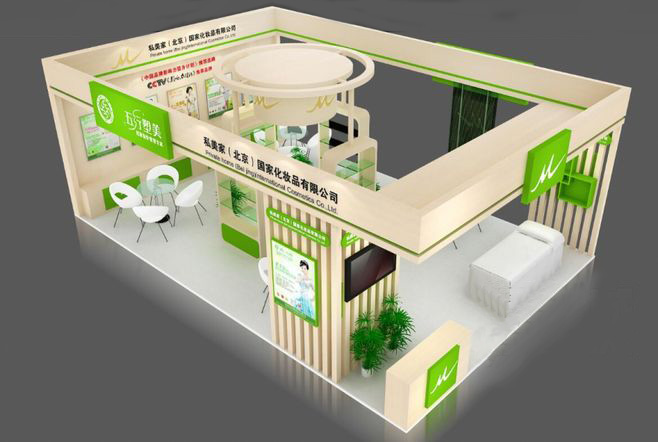 成都展臺設計-私美家-美博會展會搭建