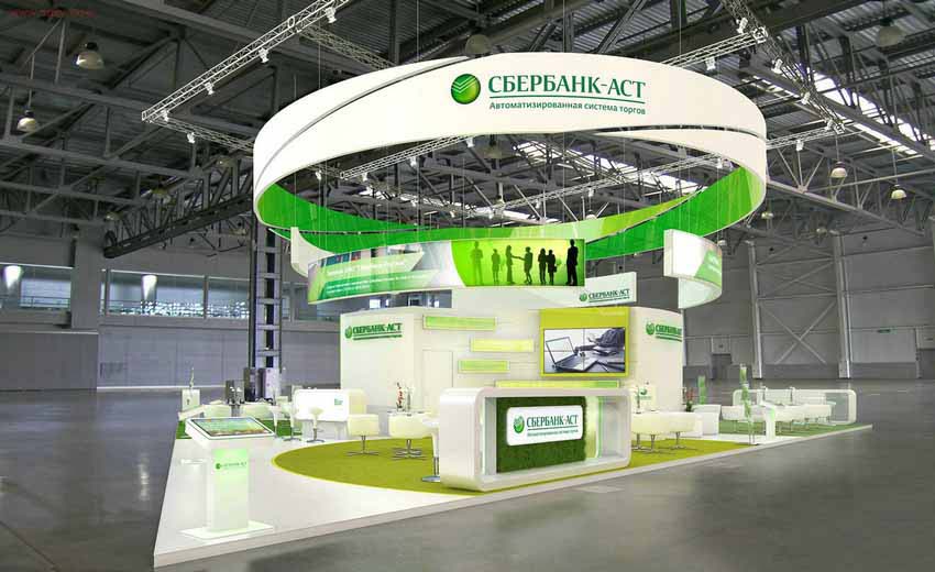 國際展會(huì)布置-SBERBANK-國際展臺(tái)設(shè)計(jì)|國際展會(huì)搭建