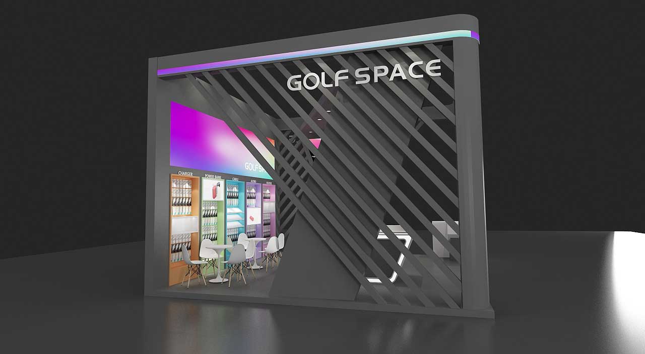EeIE會展展臺設計-GOLF SPACE-深圳展臺搭建設計