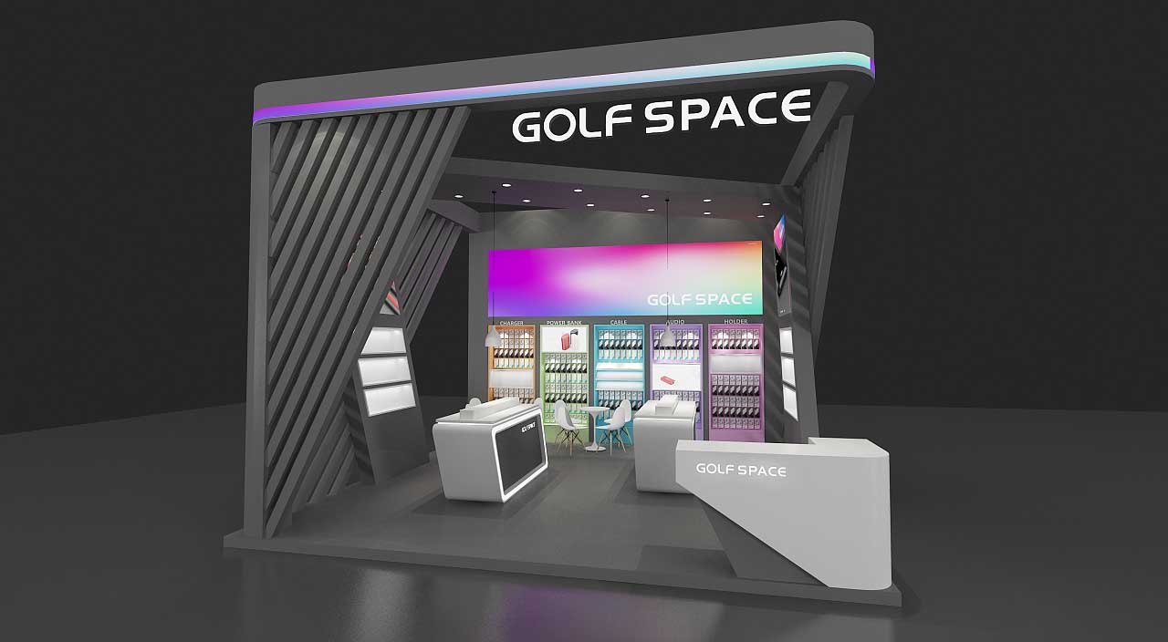 EeIE會展展臺設計-GOLF SPACE-深圳展臺搭建設計