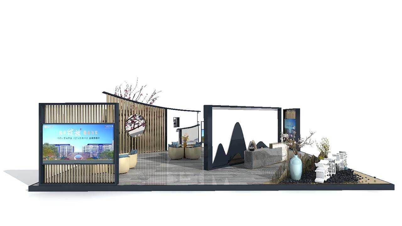 上海展會展位設計-運河十號-房地產(chǎn)展會展臺設計制作