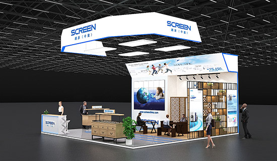 廣州展臺展位設(shè)計(jì)-SCREEN-幕墻展覽展臺搭建