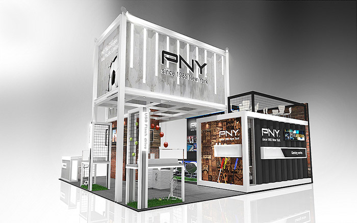 德國展臺搭建-PNY-電子展會裝修設(shè)計