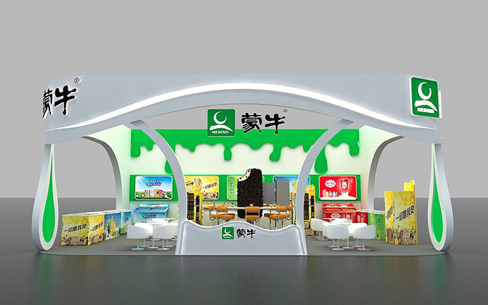 AIFE展臺搭建-蒙牛-北京展覽展位設(shè)計(jì)