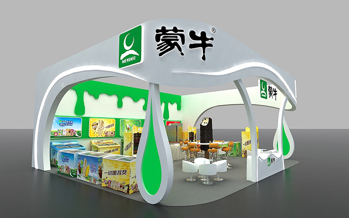 AIFE展臺搭建-蒙牛-北京展覽展位設(shè)計(jì)
