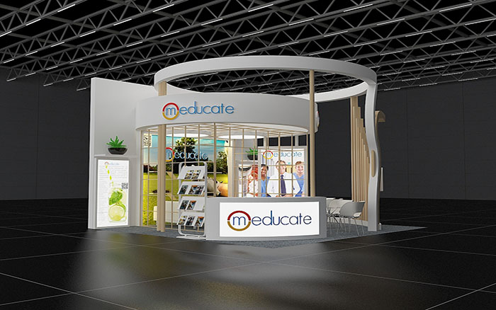 上海展示搭建裝修-meducate-醫(yī)療旅游展會(huì)設(shè)計(jì)