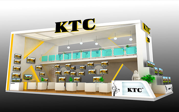 上海展會裝修-KTC-顯示器展臺設(shè)計(jì)