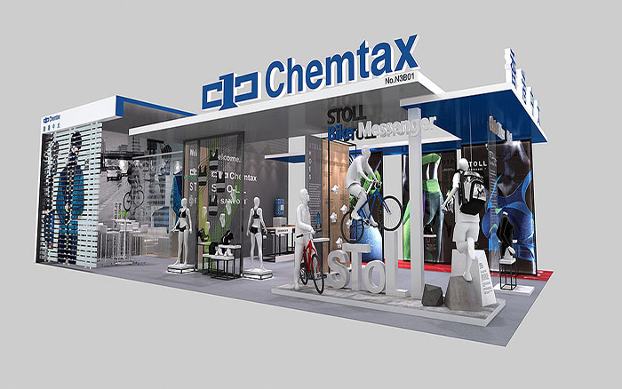 深圳布展搭建-chemtax-紡織器械展臺(tái)設(shè)計(jì)