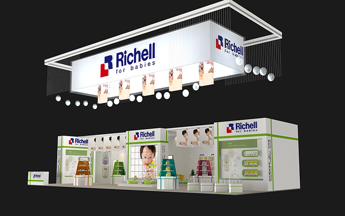 上海展臺策劃-Richell-孕嬰童展會搭建設(shè)計