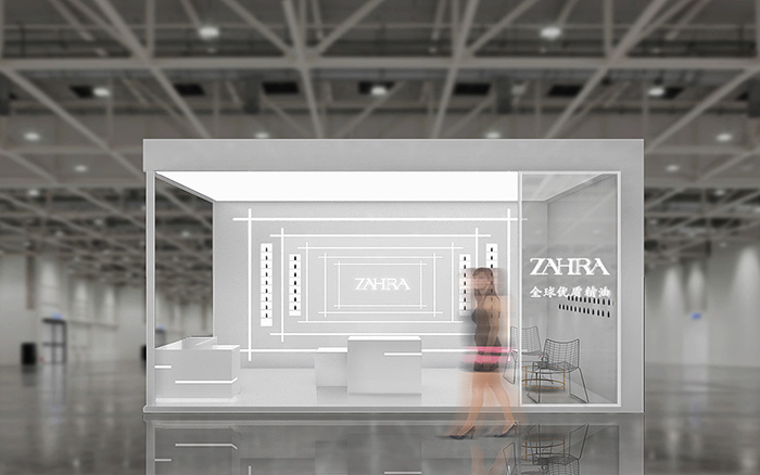 廣州展臺(tái)布展搭建-ZAHRA-美博會(huì)展臺(tái)搭建設(shè)計(jì)