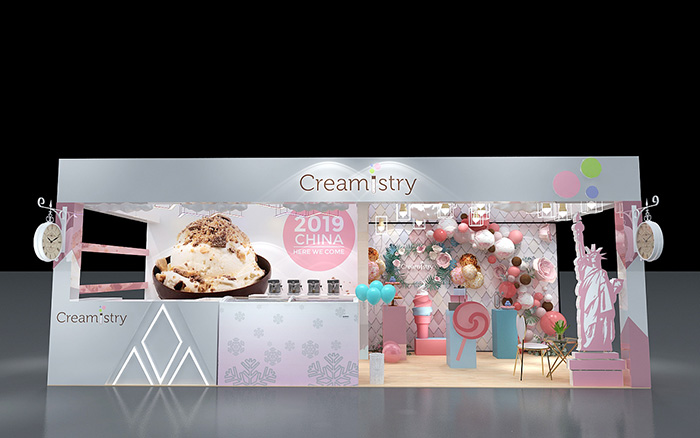 青島展臺搭建-creamistry-中冰展會設(shè)計