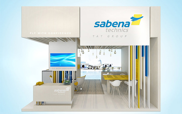 上海展示展臺設(shè)計-sabena-航空展會搭建