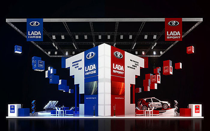 廣州汽車展展覽搭建-LADA SPORT