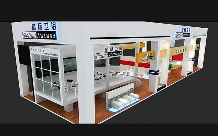 航標(biāo)衛(wèi)浴-廣州建材展展臺(tái)設(shè)計(jì)