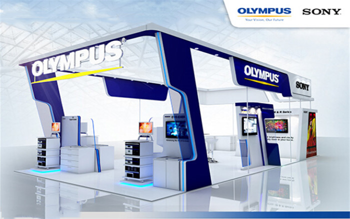 OLYMPUS SONY-深圳連鎖加盟展展臺設(shè)計(jì)