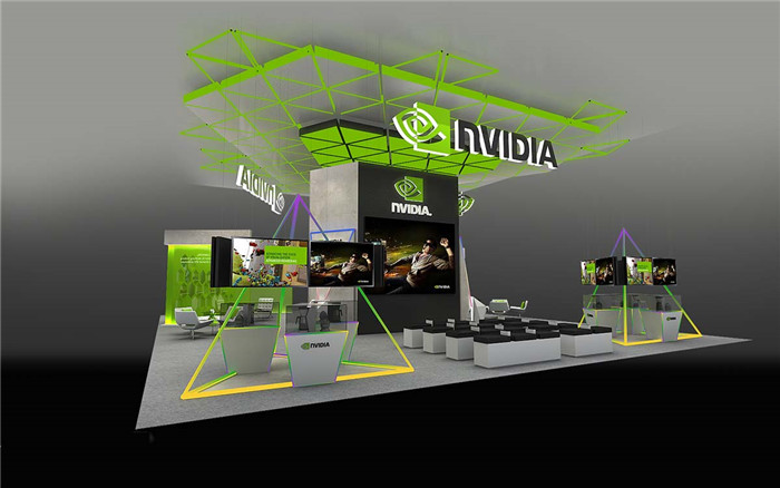NVIDIA-廣州建材展展臺(tái)設(shè)計(jì)