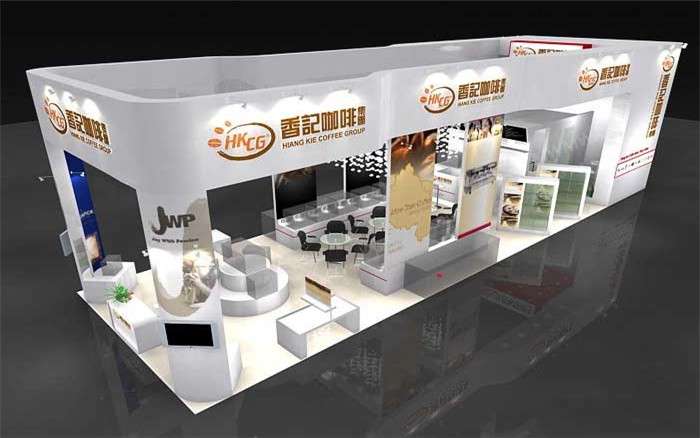 香記咖啡-廣州酒店用品展展臺(tái)設(shè)計(jì)