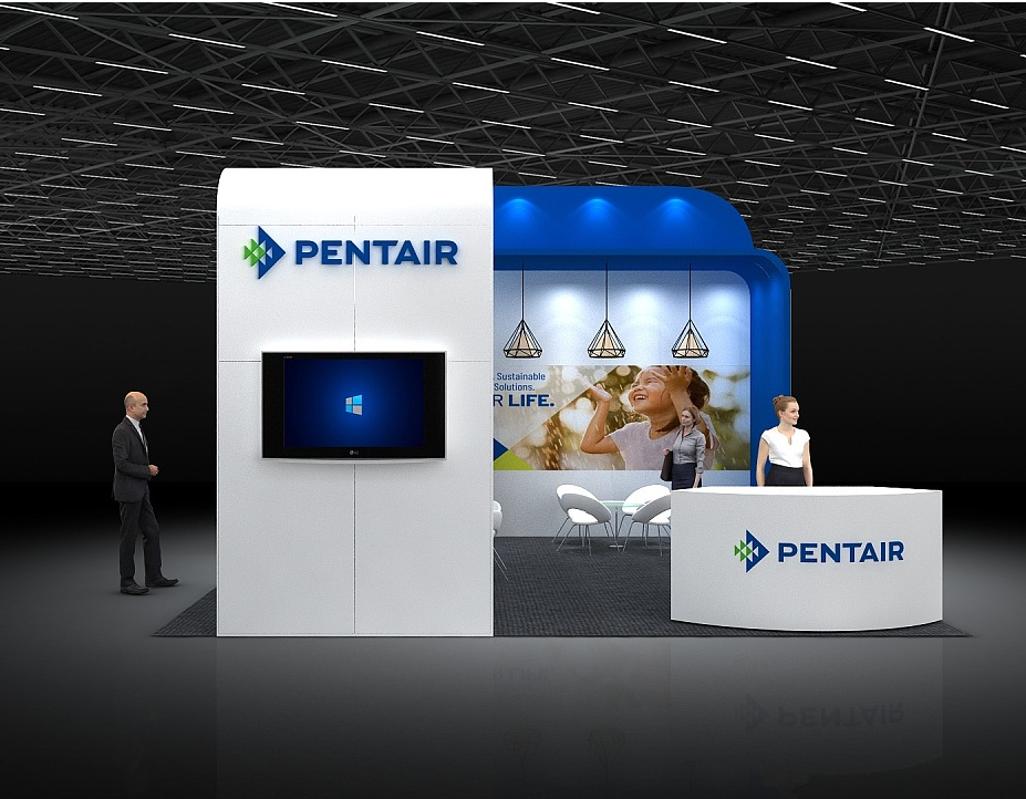 上海進口博覽會展臺裝修-PENTAIR