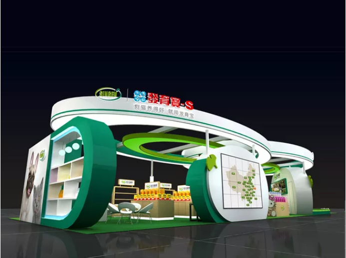 深圳設(shè)計(jì)展臺(tái)搭建-發(fā)育寶-寵物展臺(tái)展會(huì)布置