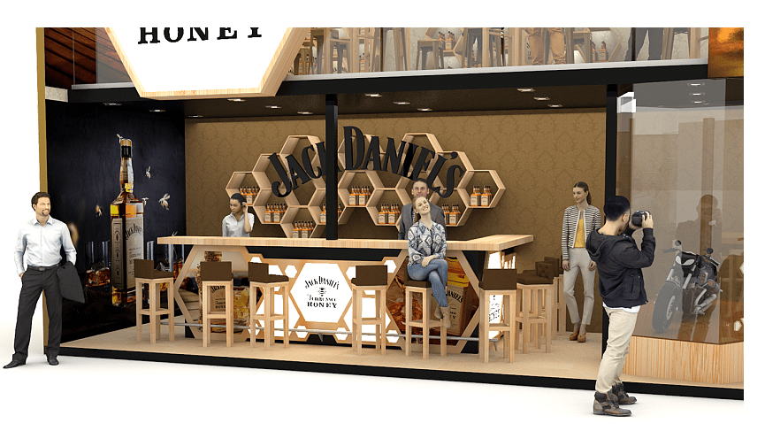 廣州展臺搭建-JACK DANIELS-食品展展臺搭建