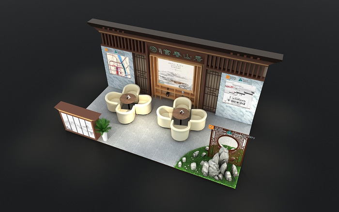 地產(chǎn)展位設計-富春山居-地產(chǎn)外展布置