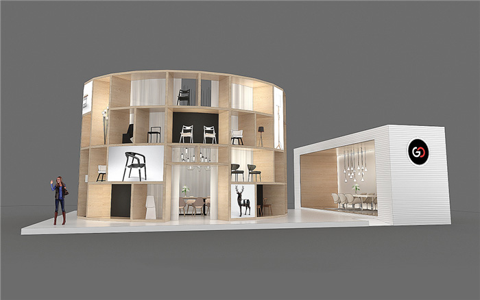 辦公用品展臺搭建-GO
