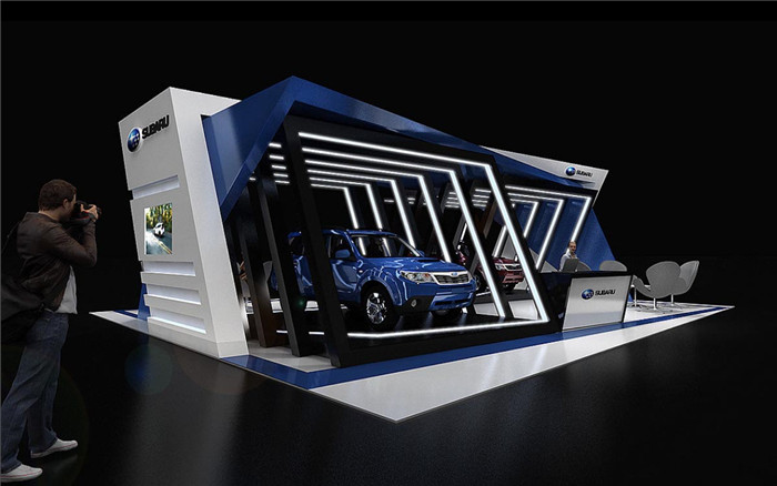 北京汽車展臺設(shè)計(jì)-SUBARU-汽車展會裝修