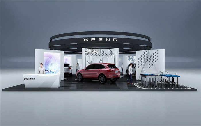 廣州汽車展展會搭建-小鵬