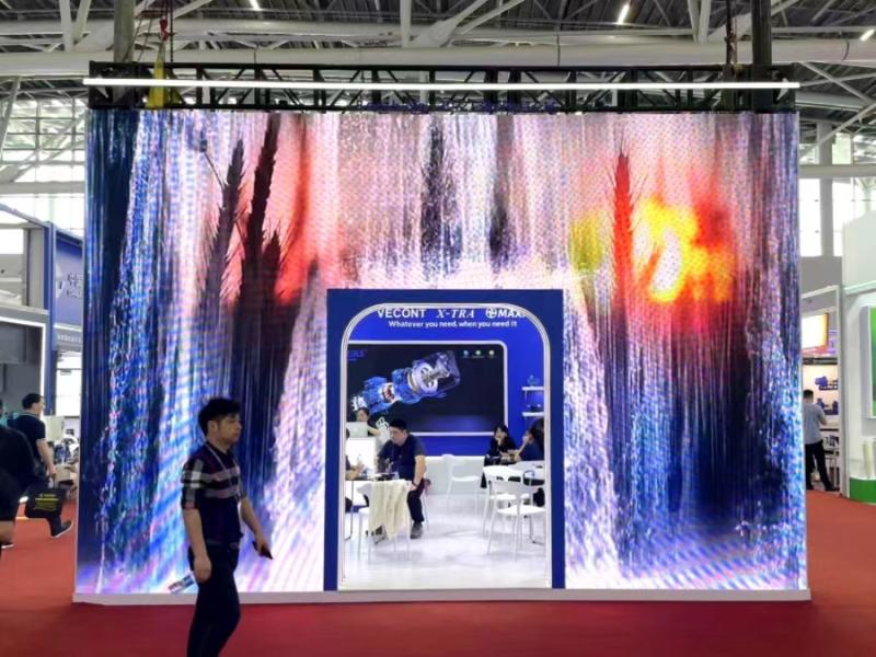 浙江青霄科技股份的第135屆獲獎廣交會展位設(shè)計搭建圖片
